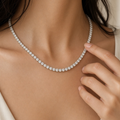 Collar tenis de circonitas para mujer – Diseño minimalista y elegante